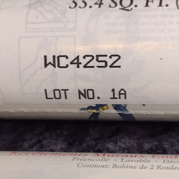 Vintage 3 Rolls Borden Wallpaper Blue Mauve Striped Bows Flowers Cottage Core‎ - Picture 8 of 11